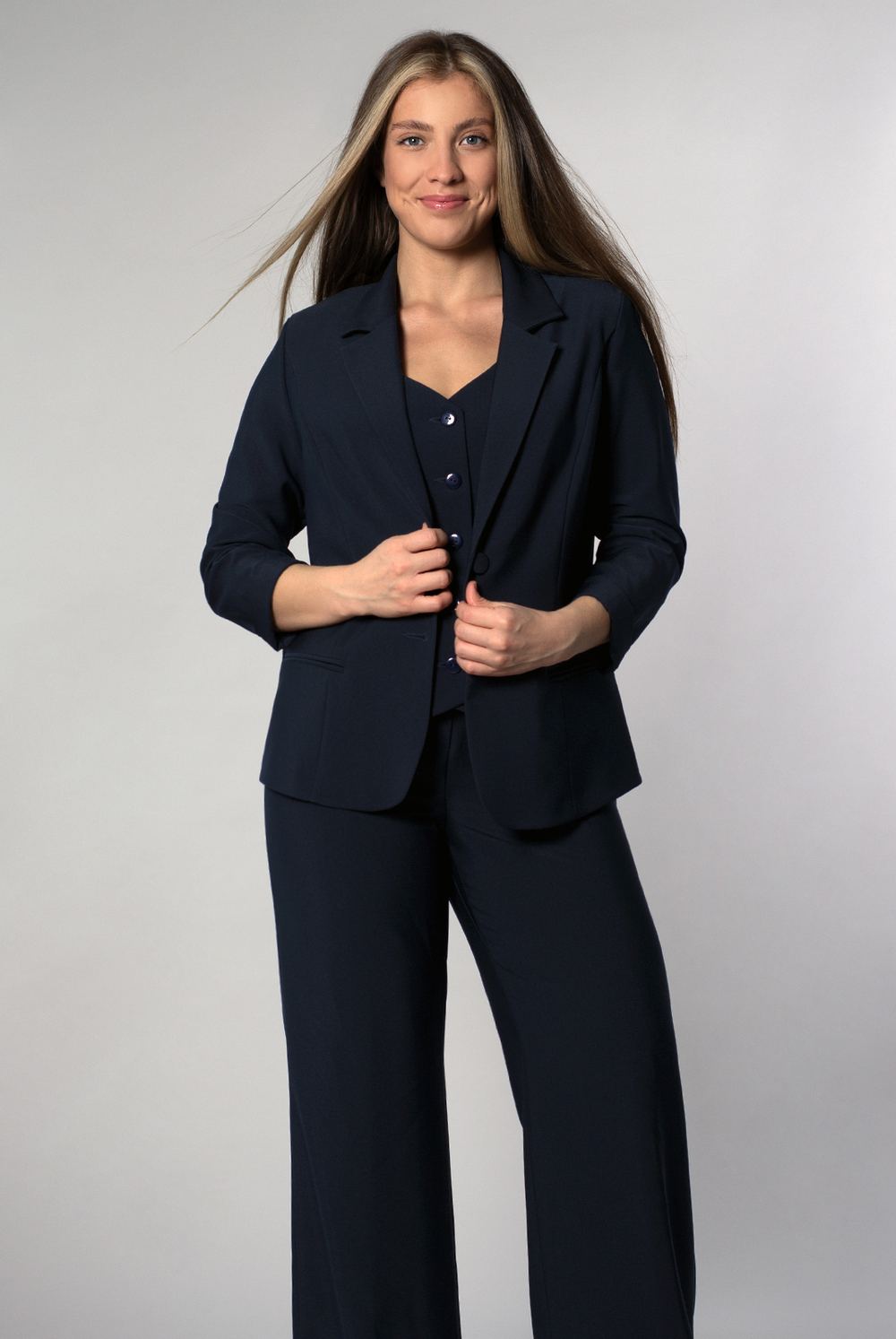 Жакет женский 3736зпб, Тёмно тёмно син #70ТТСи043736зпб