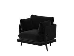 Поско Кресло PSC-01 Velvet Lux 12/Металл Черный