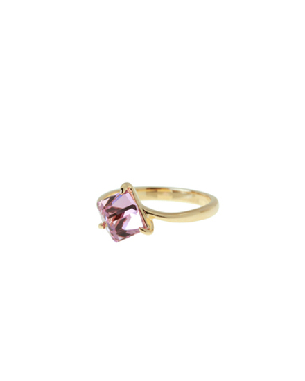 "Кубик" кольцо в золотом покрытии из коллекции "Леди" от Jenavi
