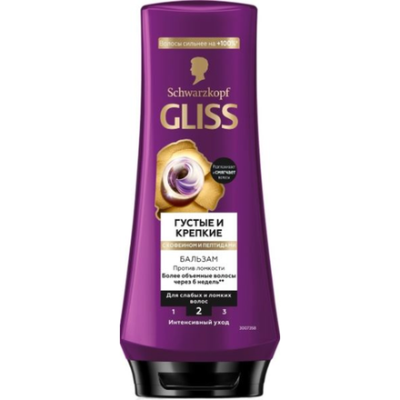 Бальзам для волос Gliss Густые и Крепкие 200 мл