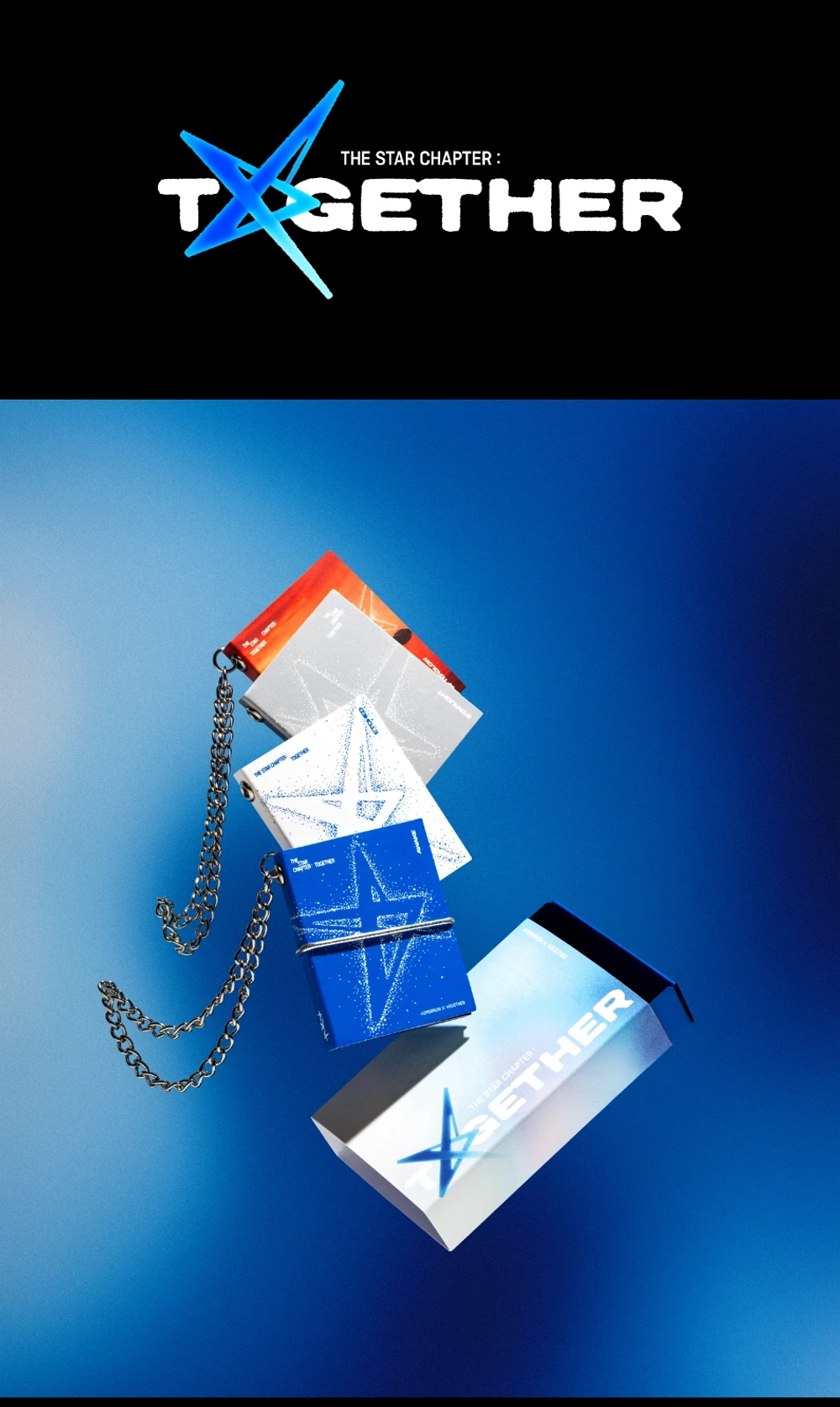 Альбом TXT - The Star Chapter : Together [Mini Book Keyring ver.]