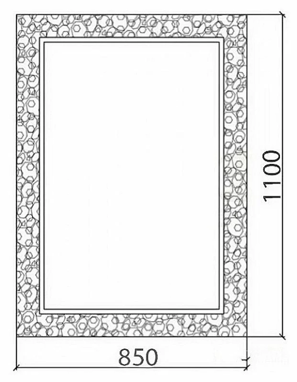 Зеркало Boheme NeoArt Rose 548 золото