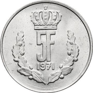 5 франков 1971 Люксембург