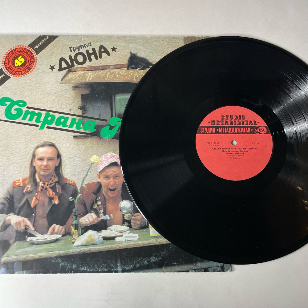 Винтажная виниловая пластинка LP Дюна Страна Лимония (СССР 1990) Русский Народ
