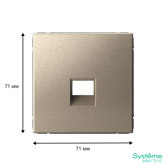 Накладка информационная ArtGallery типа Keystone шампань SE GAL000584