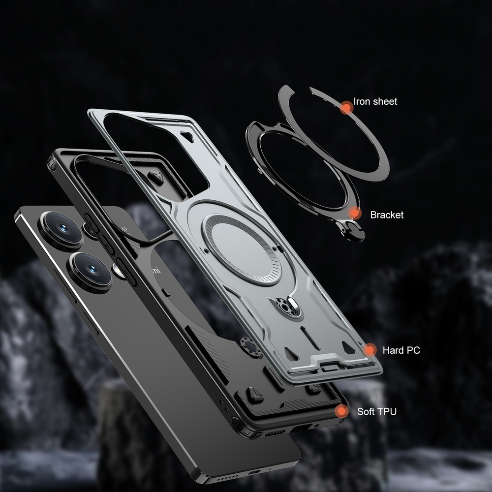 Чехол Magneto Case с кольцом для Xiaomi Redmi Note 13 Pro 4G