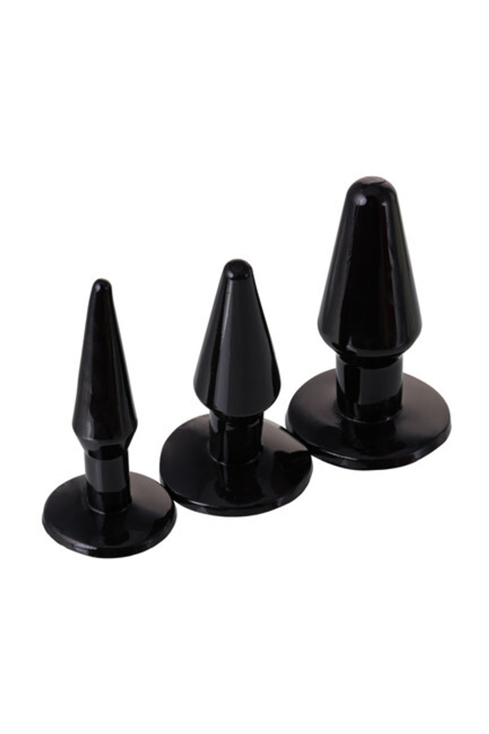 Набор анальных втулок Rider (Цвет: черный)