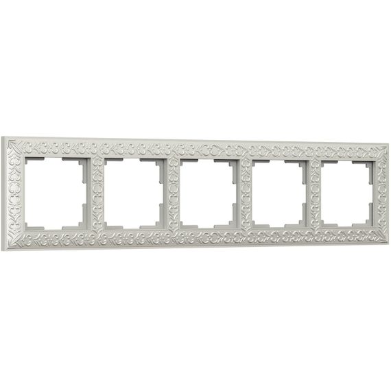 Рамка Werkel Antik на 5 постов жемчужный WL07-Frame-05 4690389063534