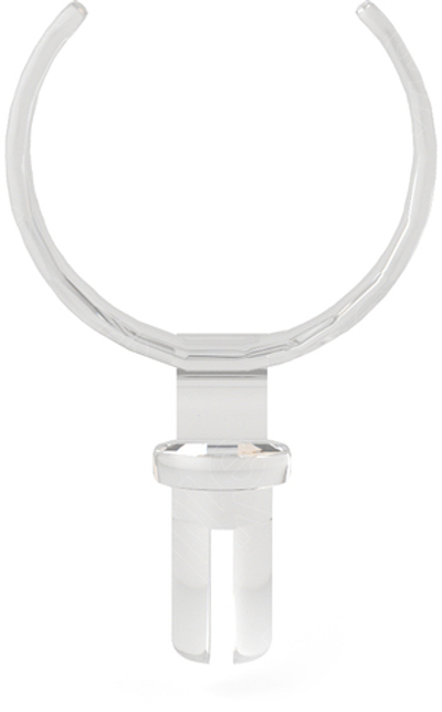 Скоба для кольца/объемная матовая/вертикальная/D-21 мм.