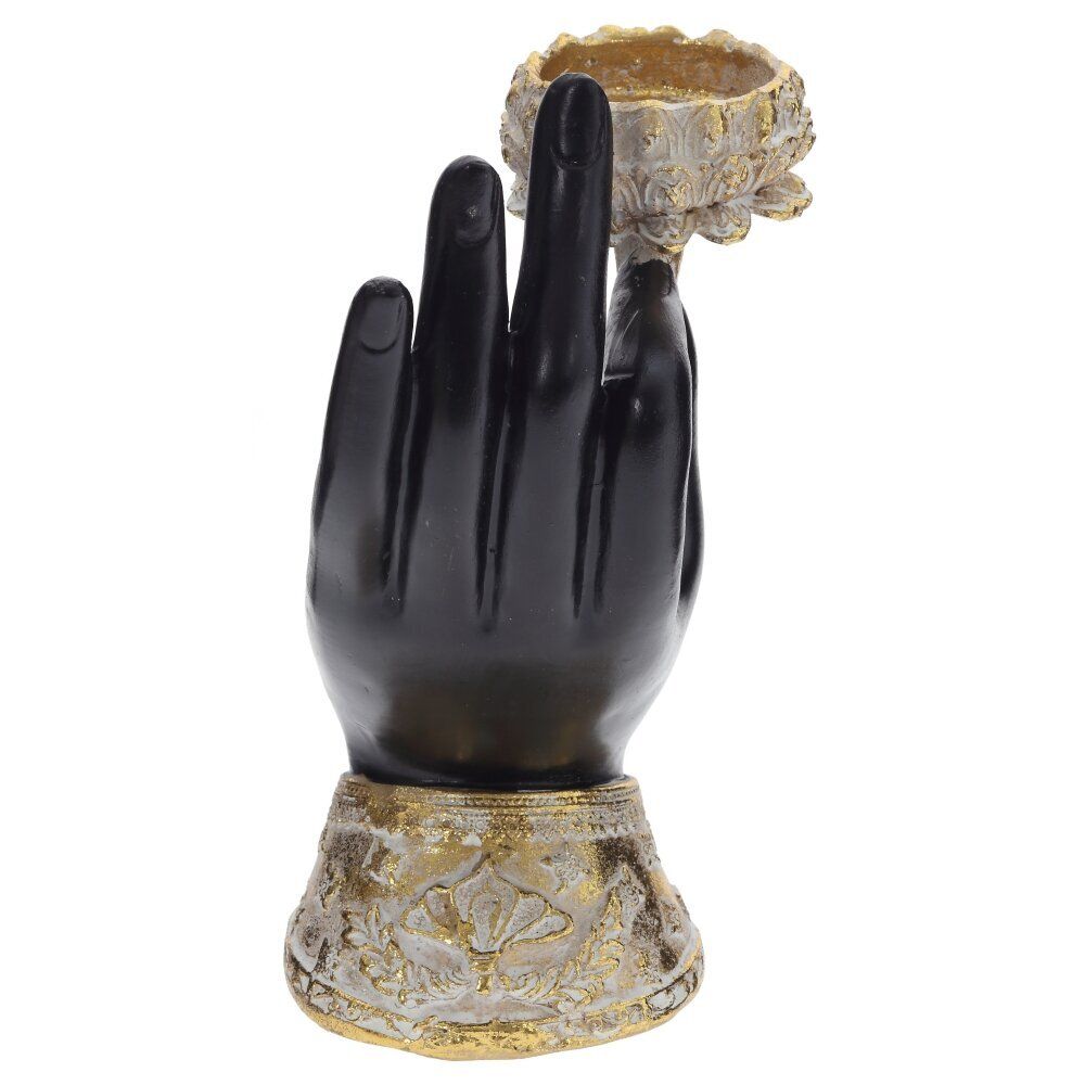 GAEM Фигурка декоративная "Рука" с подсвечником, L12 W9 H17 см