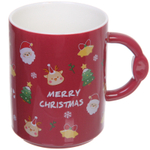 Кружка керамическая 450мл «MERRY CHRISTMAS « с крышкой и ложкой