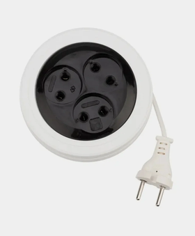 REXANT Удлинитель-рулетка PROconnect STANDARD, рулетка 3 м, 3 гнезда, 2х0.75 мм, б/з, белый