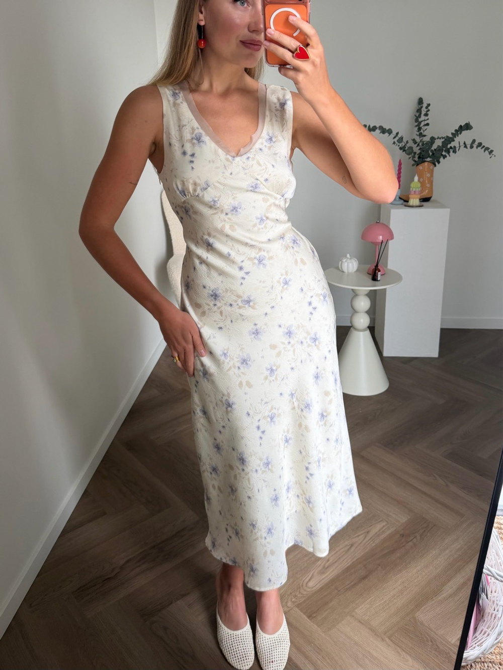 Платье Milk Bobble миди молочный