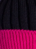 Шапка для девочки зимняя вязаная с помпоном