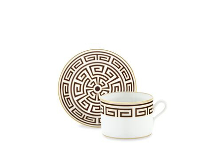 Чайная чашка с блюдцем Labirinto Ebano (220 мл)