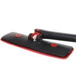 Швабра с отжимом, ручка 125 см цвет черный в комплекте две насадки