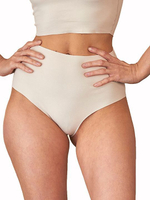 Бесшовные высокие трусы-слипы (Размер: L) (Цвет: черный)