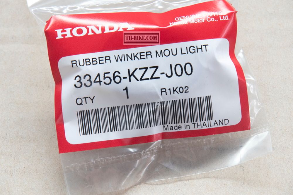 33456-KZZ-J00. RUBBER, L. WINKER MOUNTING (B40). HONDA