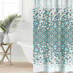 Штора для ванной 180*200см с утяжелителем, полиэстер "Франко"