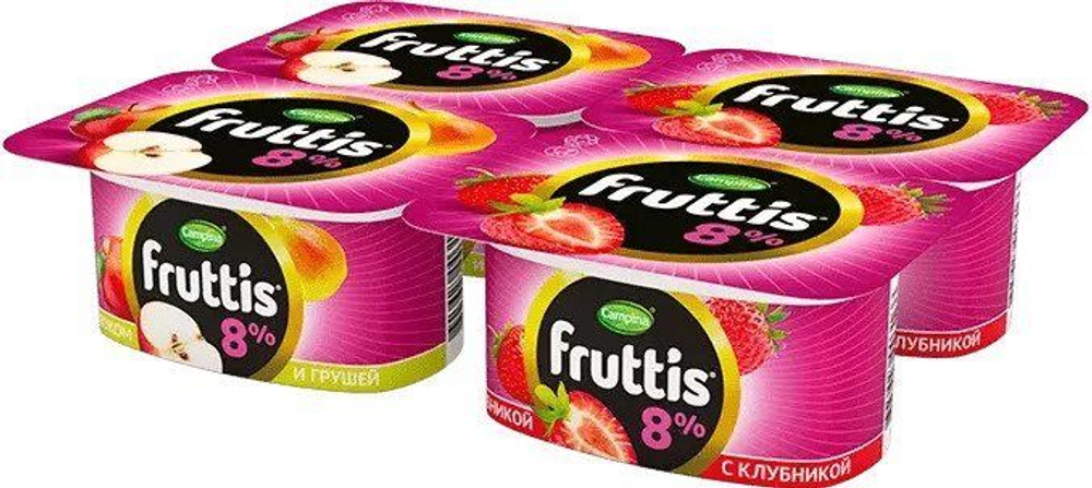 Fruttis Клубника Яблоко и груша 8% 115г