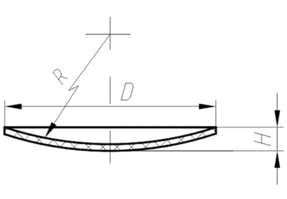 Крышка типа часовое стекло из фторопласта d130 мм (100шт.)