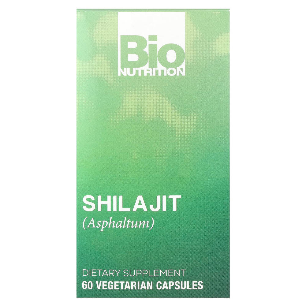 Bio Nutrition, мумие (Asphaltum), 60 вегетарианских капсул (500 мг в 1 капсуле)