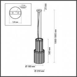 Подвесная люстра Odeon Light 4938/4