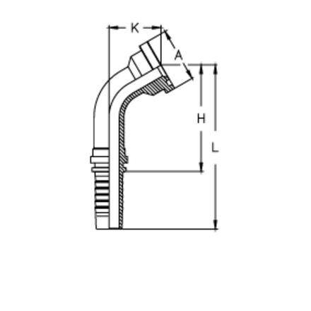 Фитинг DN 12 SFL 3/4 38.1 (60)