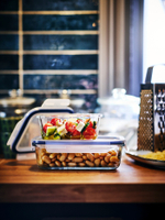 Контейнер пищевой с крышкой IKEA 365+, Стекло, 600 мл