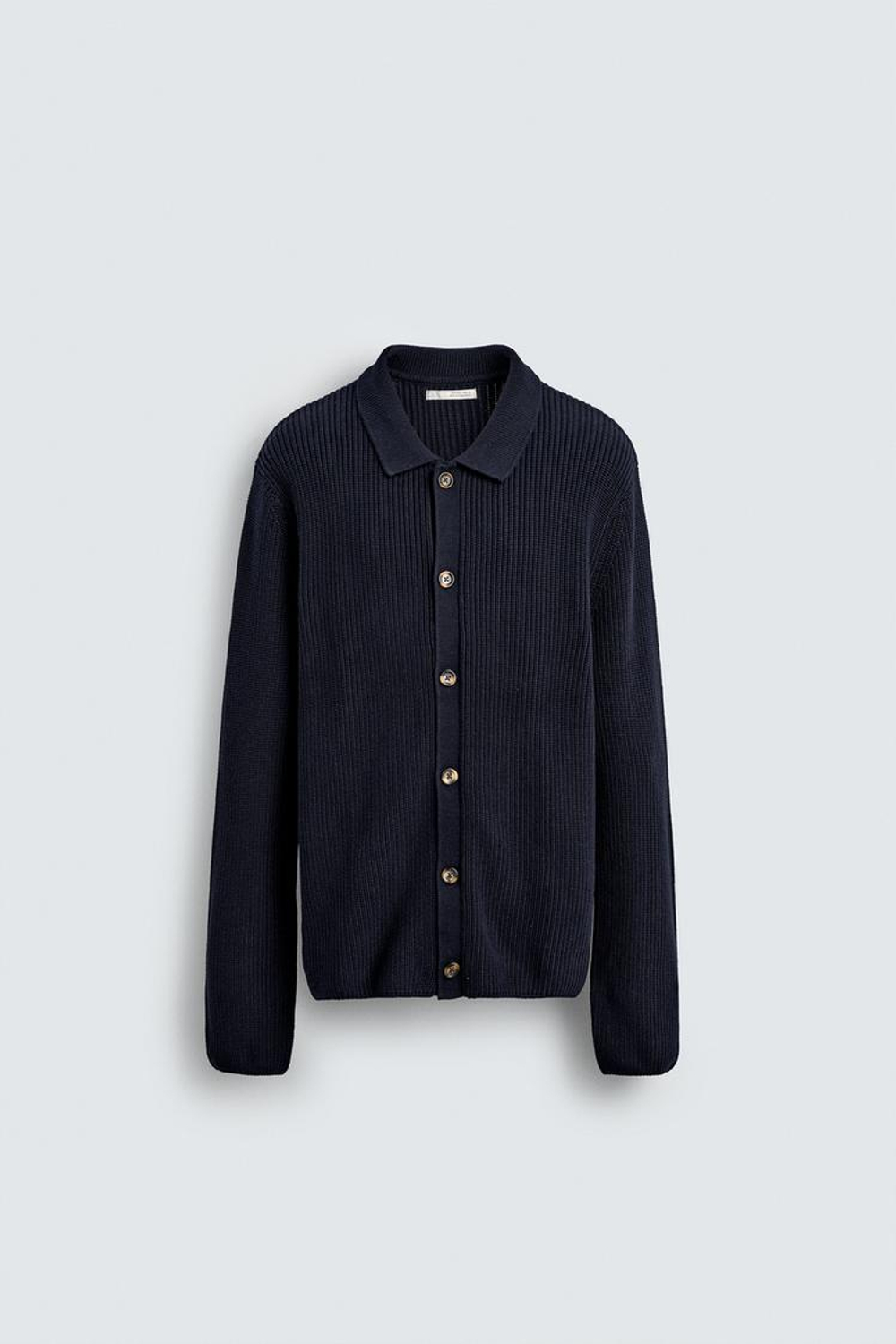 ZARA КАРДИГАН В РУБЧИК, МОРСКОЙ СИНИЙ