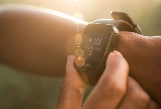 Спортивные смарт часы Garmin Forerunner 35 (черные) 010-01689-10