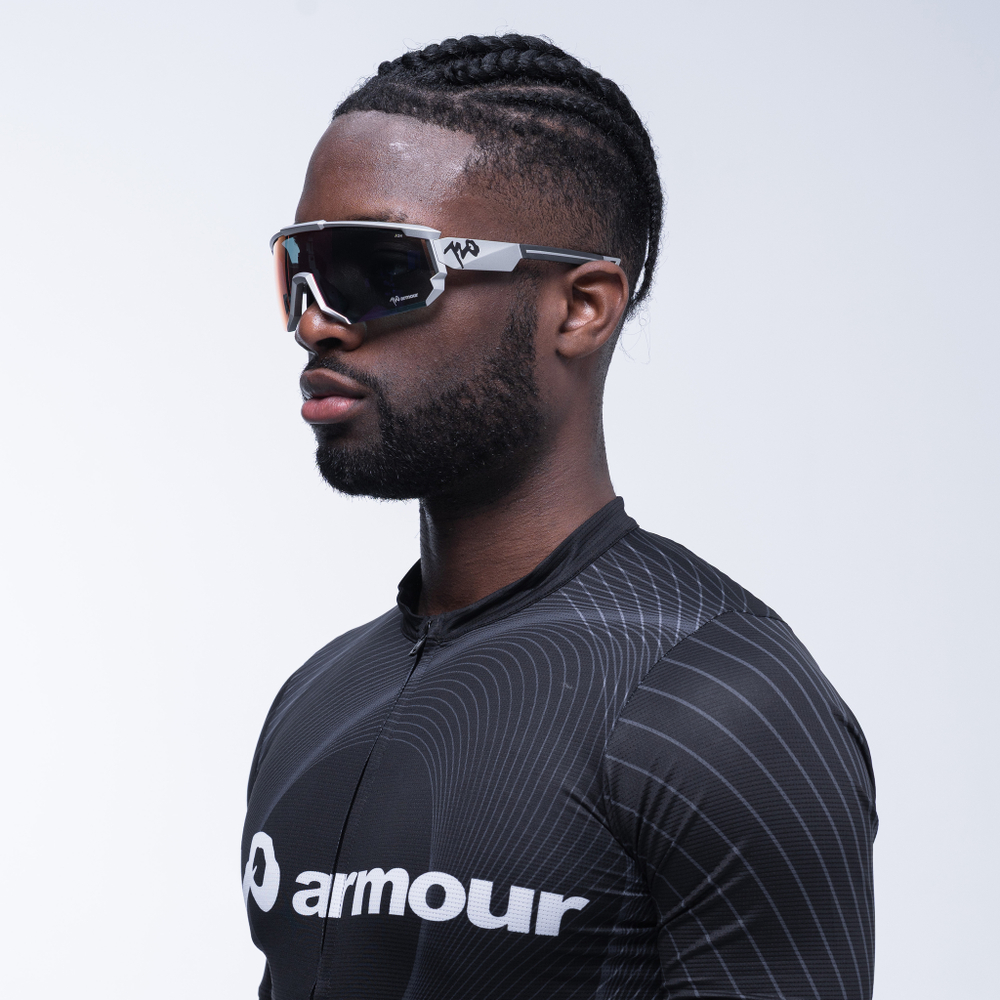 Спортивные очки 720armour Mars / Matte Silver / Red Lens