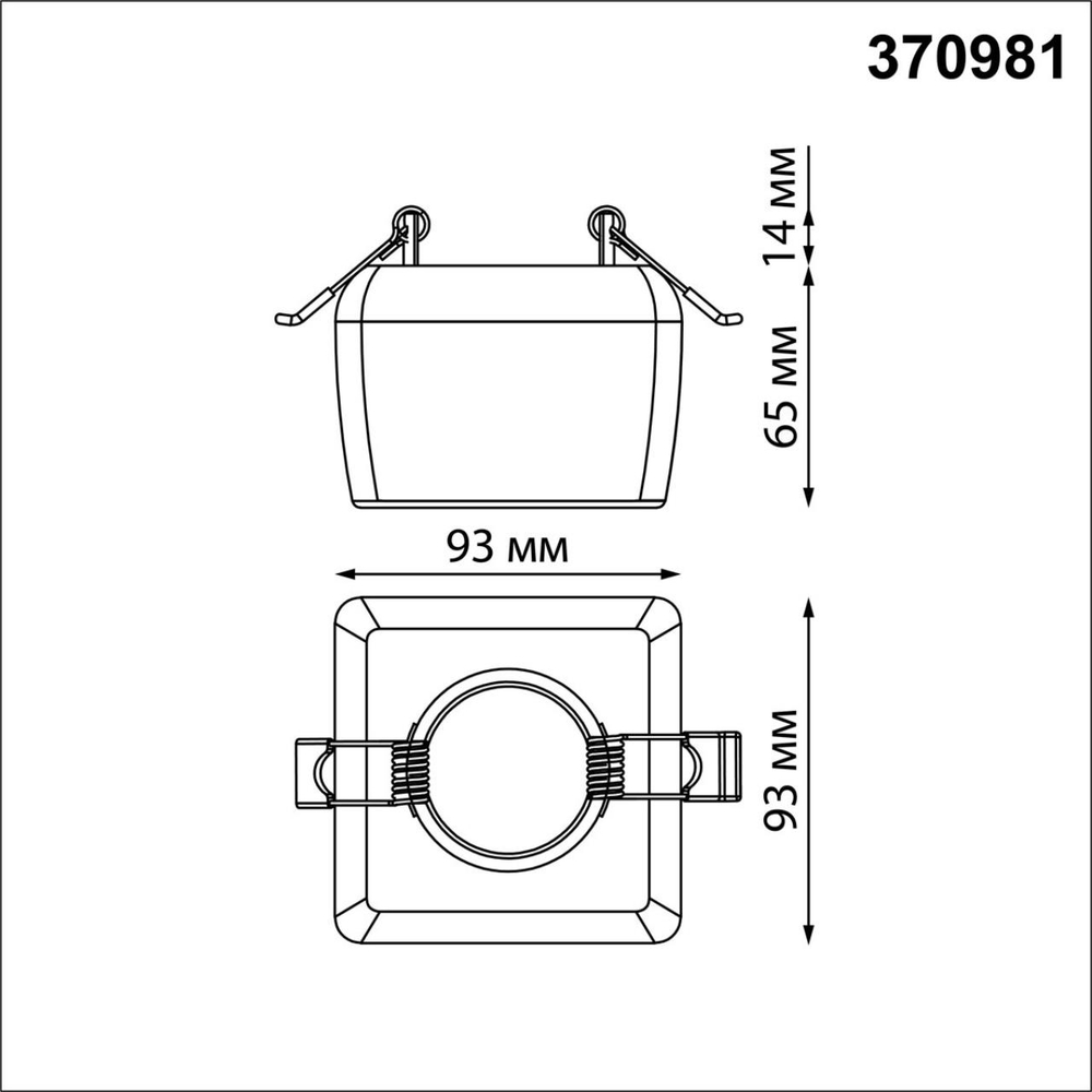 370981 SPOT NT24 618 белый гипс Светильник встраиваемый IP20 GU10 50W 220V YESO