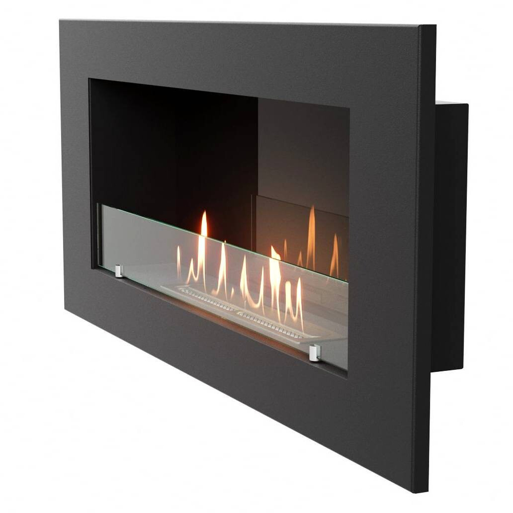 Каминокомплект:Биокамин Firelight BFP/W-110+Набор керамических камней М, черные