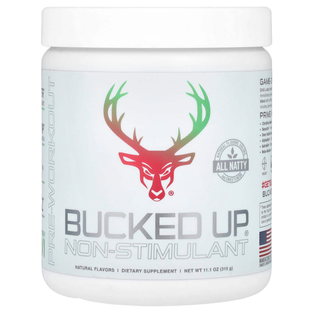 Bucked Up, предтренировочный комплекс, без стимуляторов, со вкусом клубники и киви, 315 г (11,1 унции)
