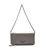 Кожаная сумка через плечо ROCK Zadig&Voltaire - серый(LWBA00001)