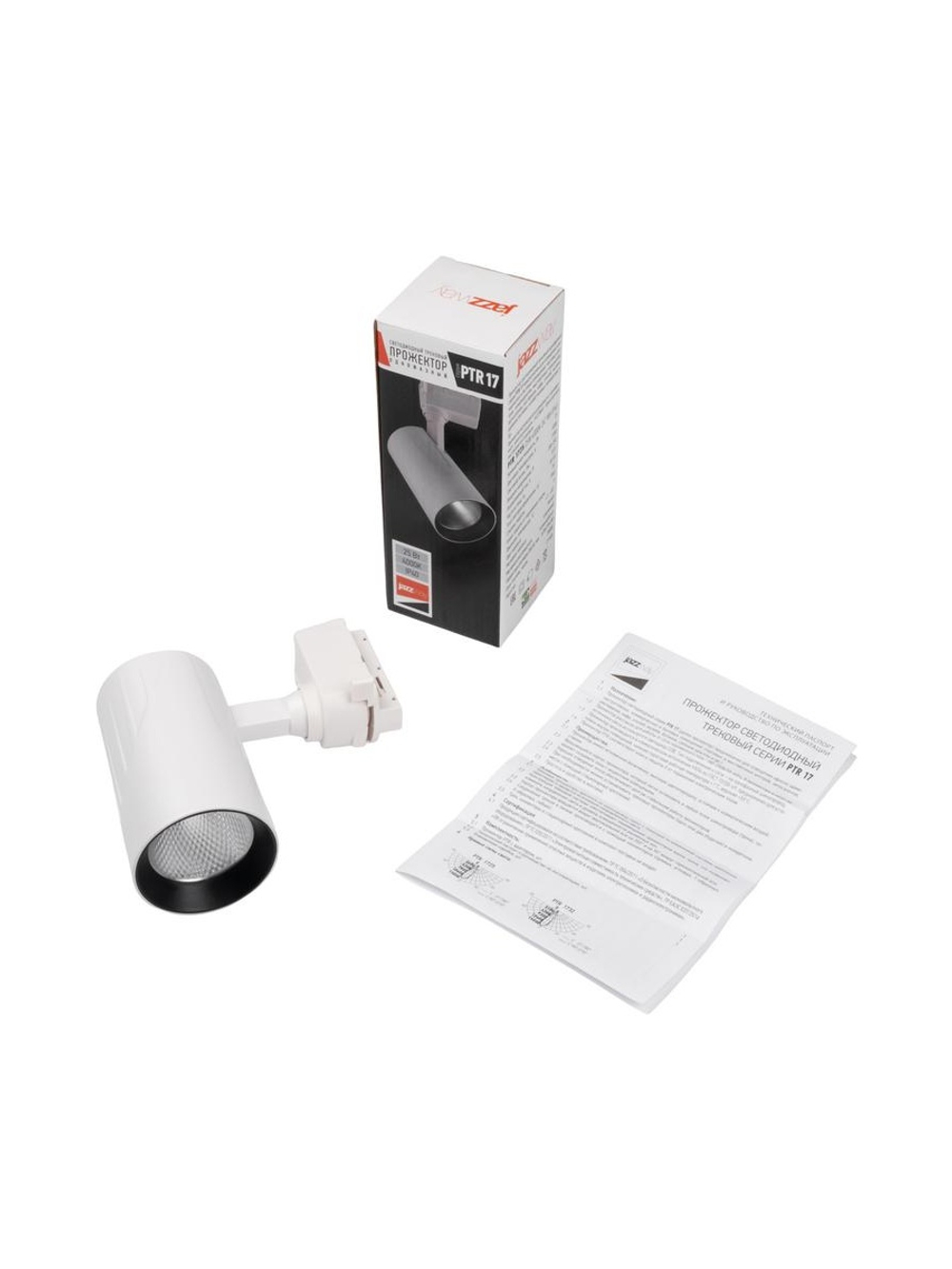 Светильник светодиодный трековый PTR 1725 25Вт 4000К IP40 24град. WH бел. Pro JazzWay 5026148