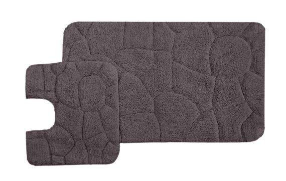 Moretto (т.фиолет) Набор ков. для ванной комнаты 60х100 и 50х50см