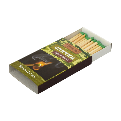 Спички для костра Boyscout 61029, 90 мм, упаковка 30 шт