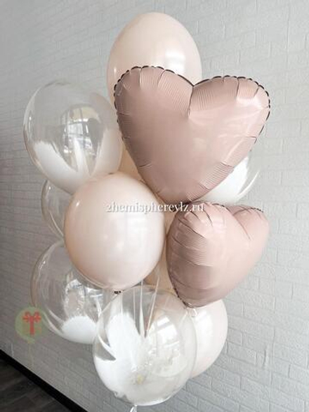 Набор Нежный с шарами браш