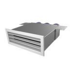 Присоединительная коробка VPK 300×90/75×3 на 3 выхода, прямая прямоугольная