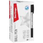 Ручка шариковая Berlingo "Triangle 110" черная, 0,7мм, трехгран., грип, 1шт