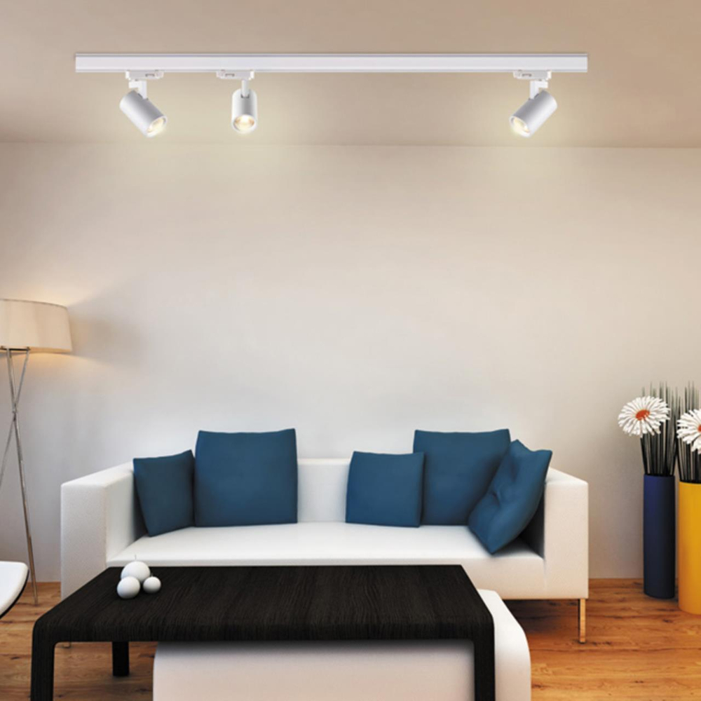 370648 PORT NT19 049 белый Трехфазный трековый светильник IP20 GU10 50W 220V GUSTO