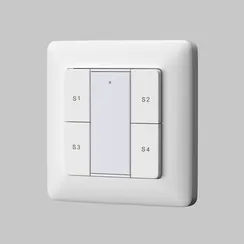 Кнопочная настенная панелья DALI DT6 панель для одной группы и 4-х сцен Lighting control 721052