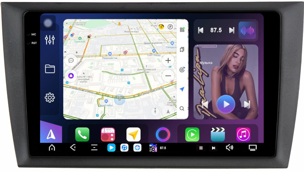 Магнитола для Volkswagen Golf 6 2008-2013 - FarCar XXL3242M монитор 9.5" 2K QLED на Android 14, TS20, 8+256Гб, CarPlay, 4G SIM-слот