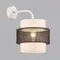 8002/1W MODERNI LN25 000 белый, черный металл/металл, текстиль Бра Е27 60W 220V ANIMAISA