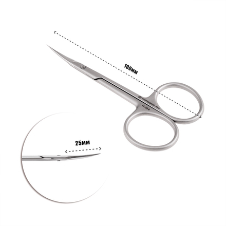 Ножницы для кутикулы H-354 (ЗАТ) матовые нержавеющая сталь Mastershop PRO