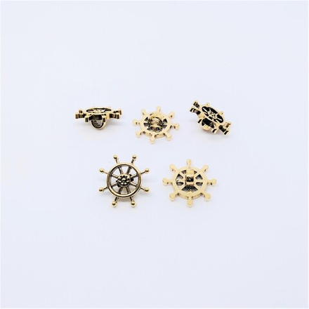 47799 Пуговица 'Штурвал' №494, 15мм (AG; 10209080/300517/0000628, ТАЙВАНЬ (КИТАЙ))