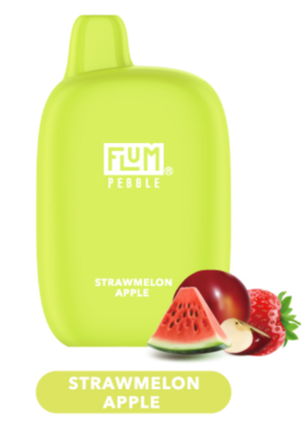 FLUM Pebble Strawberry watermelon apple (Клубника-арбуз-яблоко) 6000 затяжек 20мг (2%)