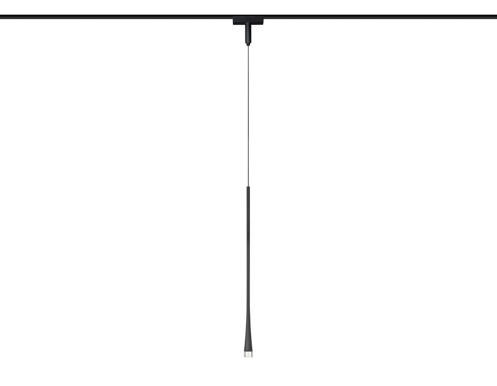Светильник светодиодный трековый для шинопровода Magnetic Ultra Slim GV1637 BK черны IP20 6W 4200K 48V 38° D36*1500